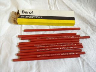 12 Berol Draughting Eagle Untipped Lead Pencils Made Usa 314
