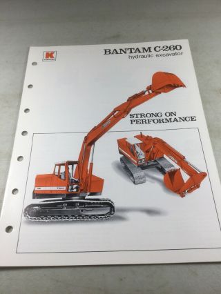 Bantam,  Koehring C260 Excavator Sales Brochure,  Literature