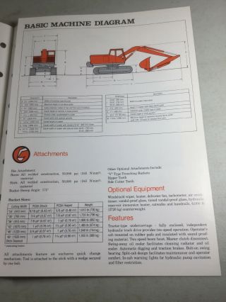 Bantam,  Koehring C266 Excavator Sales Brochure,  Literature 2