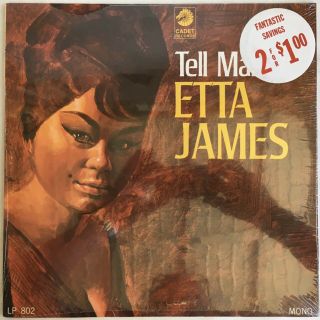 Etta James Tell Mama Lp Cadet Lp - 802 Mono,