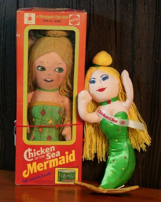 Vintage 1974 Mattel Chicken Of The Sea Mermaid Shoppin Pal Doll Lighthouse Vixen