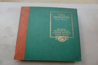 Verdi Rigoletto Opera In Three Acts Victrola Set M 32 15x12 " 78rpm Ve Electrical