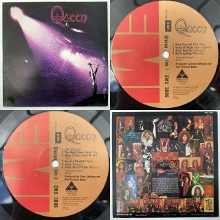 Queen - S/t Lp Emi 1st Press Variant 1 3u/3u Vg,  /vg,  Kip - Huggypoo / Again