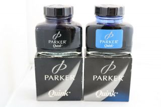 Vintage Old Stock Parker Quink Bottled Ink,  Uk Seller