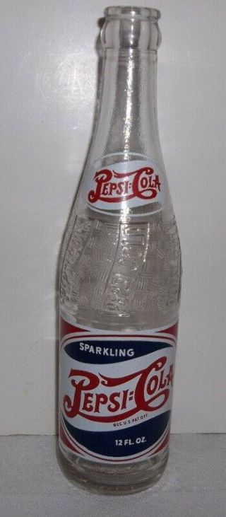 Pepsi Cola Kecksburg Pa.  Double Dot Red White & Blue Acl 12 Oz Soda