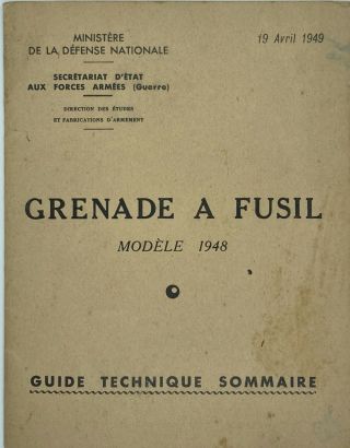 French Rifle Grenade Model 1948 Technical Guide