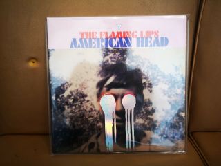 The Flaming Lips - American Head Tri - Colour Lp Vinyl Record & Signed Print 500