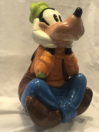 Treasure Craft Goofy Disney Ceramic Cookie Jar Mickey Mexico