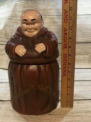 Vintage Thou Shalt Not Steal Friar Tuck Monk Cookie Jar