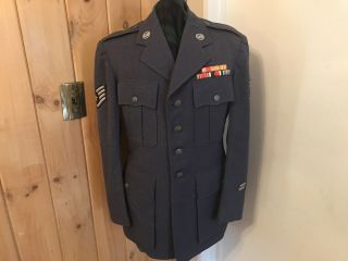 Us Air Force Dress Service Jacket 1949 Germany With Berlin Airlift Medal 37s