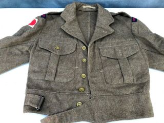 Vintage Military Battle Dress Blouse Jacket Royal Artillery Infantry - Wool