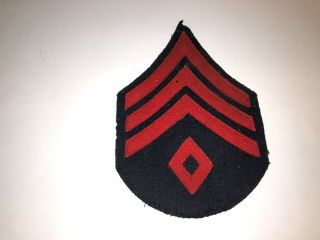 Coast Artillery Gun Nco Non Commissioned Officer Army Patch Felt On Wool 1st Sgt