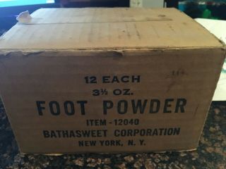World War 2 American Collectibles Complete Box Of Foot Powder In It 