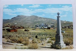 California Ca Bodie President Garfield Monument Postcard Old Vintage Card View
