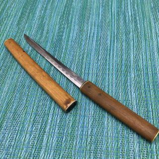 Vintage Wood And Stainless Steel Letter Opener With Wood Sheath Japan 1960s