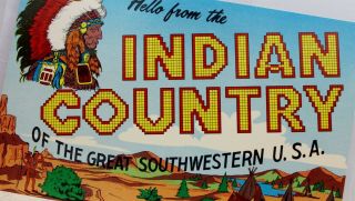 Indian Native American Great Southwestern Usa Hello Postcard Old Vintage Card Pc