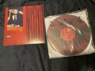 Eminem Music To Be Murdered By Vinyl Record Lp Red Black Splatter