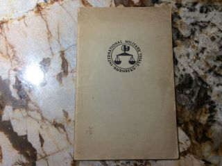 1947 International Military Trials Nurnberg Nazi Conspiracy And Aggression Book