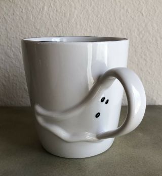 Starbucks Barista 2003 Halloween 3 - D Ghost Coffee Cup Mug 16 Oz
