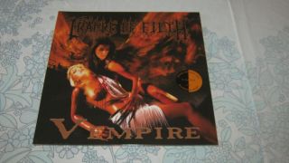 Cradle Of Filth " Vempire " Lp Orange / Black Splatter Vinyl 1000x Dimmu Borgir