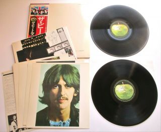The Beatles - White Album 1976 Japanese Apple Reissue Lp Poster/photos/insert
