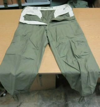 Rare Usgi Korean War M - 1951 Od Field Pant Trousers Shell X Large Long Nos