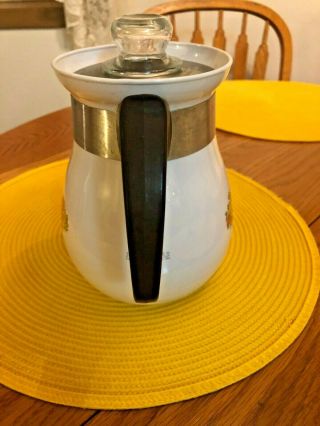 vintage Corning Ware Stove Top 6 cup Coffee Percolator P - 166 Spice of LIfe 2