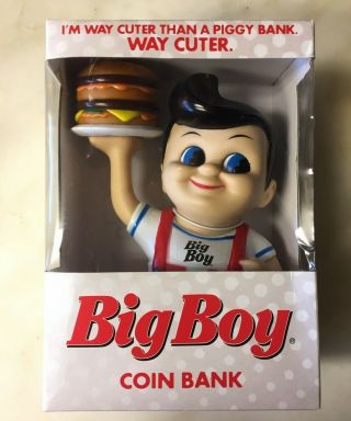 Big Boy Restaurant Coin Bank Box With Menu Collectible Coin Collector
