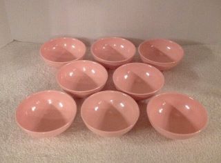 8pc Vtg Russel Wright Home Decorator 4.  5 " Dessert Bowls Pink Melmac Dinnerware