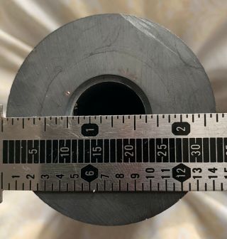 10 Large Ferrite Disc Donut Magnets From Microwave Magnetrons 2 3/8 Inch Od