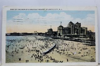 Jersey Nj Atlantic City Resort Postcard Old Vintage Card View Standard Post