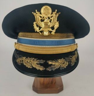 Korea Us Army Military Intelligence Corps Field Grade Officer Visor Cap 7 1/8
