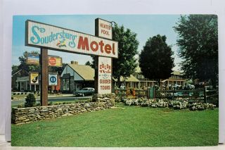 Pennsylvania Pa Soudersburg Motel Motor Lodge Postcard Old Vintage Card View Pc