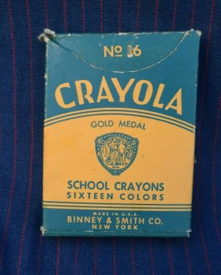 Vintage Crayola School Crayons No.  16 Gold Medal Crayons Great Shape