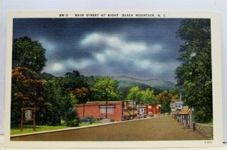 North Carolina Nc Black Mountain Main Street Postcard Old Vintage Card View Post