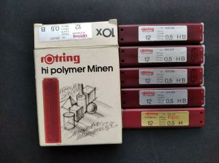 Rotring Polymer Minen Leads For Mechanical Pencils Spare Parts Drawing Writing