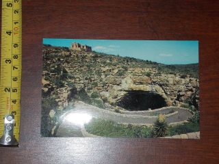 Rare Old Vintage Postcard Natural Entrance Carlsbad Caverns National Park Nm