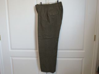 Vintage Us Army Korean War Era Wool Field Trousers 20dec1945 Pattern W31 X L31