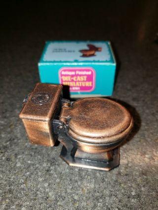 Die - Cast Miniature Antique Finish Toilet Pencil Sharpener No.  8781