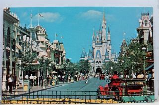 Walt Disney World Main Street Usa Fantasyland Postcard Old Vintage Card View Pc