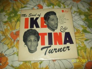 Ike & Tina Turner Orig.  Vinyl Lp - The Soul Of. ,  Mono On Sue,  From 1961 Vg,