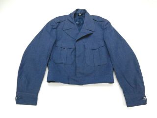 Vintage Us Air Force Korea Wool Blue 84 Ike Service Dress Jacket Coat 38 Regular