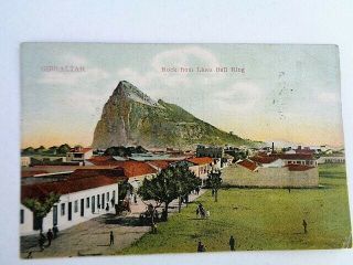 Gibraltar / Rock From Linea Bull Ring - Old Gibraltar Postcard
