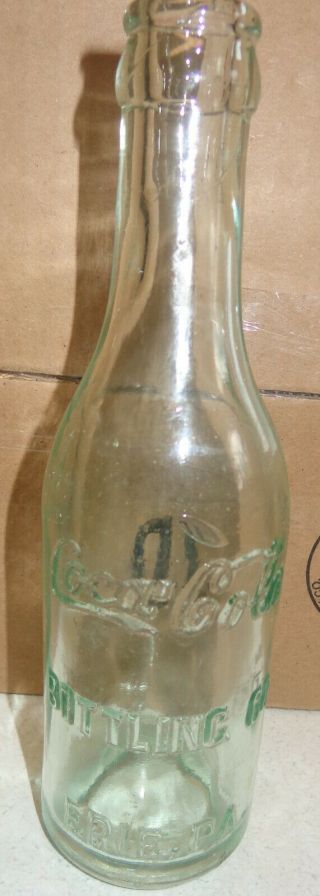 Early Erie Pa Coca Cola Bottle