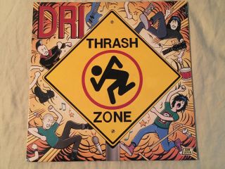 D.  R.  I.  Thrash Zone Vinyl Record Metal Blade Dirty Rotten Imbeciles Slayer Tool