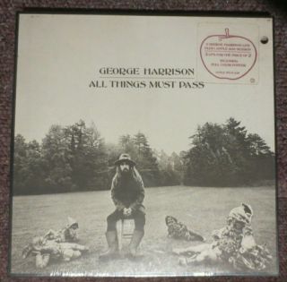 All Things Must Pass By George Harrison - Hype Sticker Drill Hole