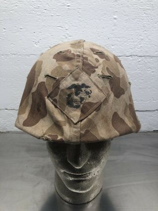 1953 Korean War Marine Corps M1 Helmet Camo Reversible