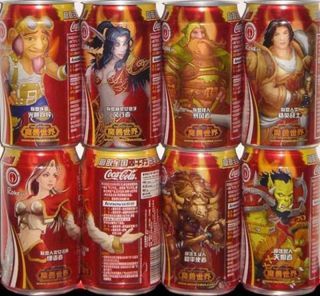 China Coca Coke Cola World Of Warcraft Can Empty Of 8