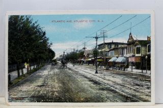 Jersey Nj Atlantic City Ave Postcard Old Vintage Card View Standard Souvenir