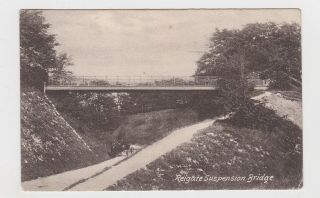 Old Card Reigate Suspension Bridge 1909 Surrey Redhill Duxford